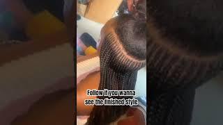 Small 2 layer feedin braids #braidsstyles #braids #braided #cornrows #knotlessbraids #feedinbraids