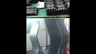 Installation demo for flexible led panel