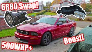 We're Supercharging and 6R80 Swapping my 2008 Mustang GT! (Department of Boost & US Shift)