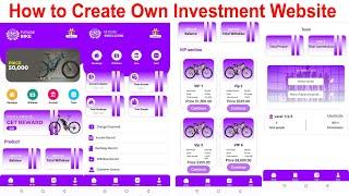 How to create own Investment website | Free Investment Website Source code | cycle investment