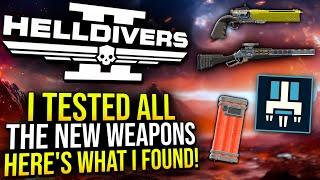 Helldivers 2 - I tested every New Weapon and Stratagem from the Borderline Justice Warbond!