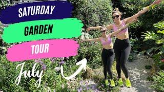 SATURDAY MORNING GARDEN TOUR WITH ME- A quick tour around a sunny July garden