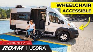 Must See! Wheelchair Accessible RV | Winnebago Roam AE Walkthrough Tour