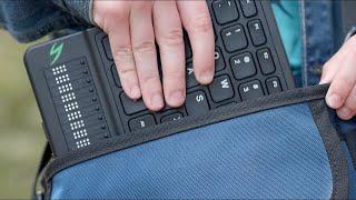 Mantis Q40: An All-in-One QWERTY Keyboard and Refreshable Braille Display