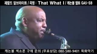 캐논볼 앨토 색소폰 / 제랄드 알브라이트 / GA5-SB 연주영상 / 연주곡 : That what i