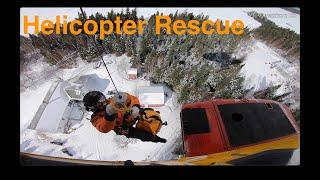 Helicopter Rescue at Remote Cabin