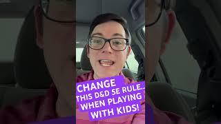 CHANGE this D&D rule to MAXIMIZE FUN! (Rules to Ignore for Kids) #dnd   #dungeonsanddragons