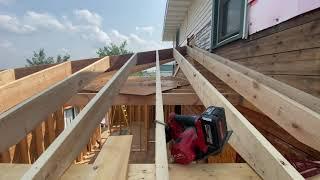 Building an Addition: Roof Sheathing and Sub Fascia