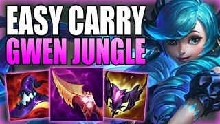 GWEN JUNGLE IS ABSOLUTELY AMAZING AT CARRYING SOLO Q GAMES! - Gameplay Guide League of Legends