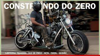 Construindo uma MOTO DO ZERO!! Instalação Elétrica e Guidão