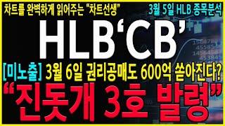 [HLB 에이치엘비] "긴급발표" 5분전, 속보 3월 6일 600억 CB나온다? 절대 흔들리지 마시고 이렇게 대응을 준비하세요!  #hlb#HLB주가#hlb 제약