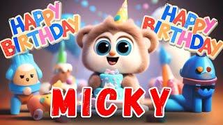 Happy Birthday Micky ️ Song | Birthday songs | #birthday #songs #birthdaysong #Micky