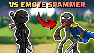 Destroying Toxic Emote Spammer Again! Stick War 3: Saga Grandmaster Ranked Match