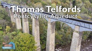 Thomas Telford's Pontcysyllte Aqueduct Llangollen Canal crossing the River Dee Ep1