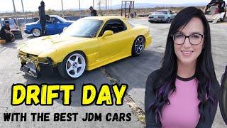 Drift Day With All The Best JDM Drift Cars - FD RX7 , S13, 350z, Miata!!