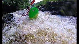 Kayaking The Serpent's Tail to Llangollen Town Weir - River Dee Grade 3/4  White Water