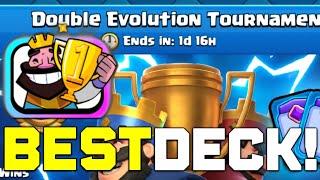 Win Every Match! Best Deck for Double Evolution Tournament in Clash Royale!