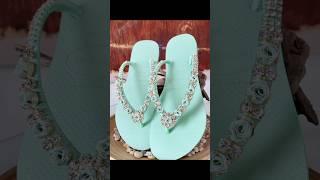 new trending bridal slippers design#slippers #footwear #bridal #fashion #youtubeshorts #viralshorts