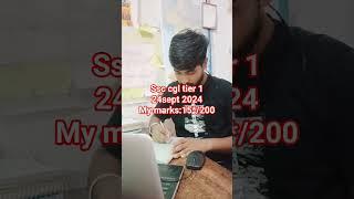 SSC CGL TIER 1 24 sept 2024 my marks: 15*/200  #chsl #ssc #ssccgl #shorts