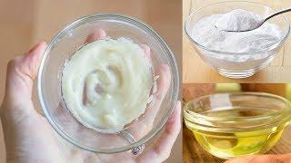 This is not a joke. Coconut Oil dipped in baking soda. It's amazing what you can do