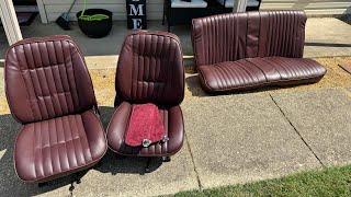 FINALLY GOT MY MONTE CARLO SS SEATS BACK FROM UPHOLSTERY!