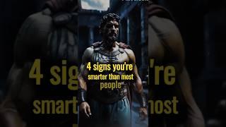 4 Stoic Signs You're a Smarter than most | Stoic Wisdom  #stoicwisdom  #stoicphilosophy #stoic