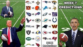 US Presidents Predict Week 7 of the NFL Season