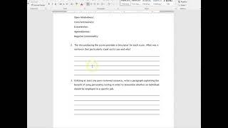 PSY 255 Trait Theory Worksheet Tutorial