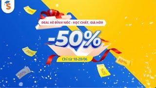 Cực sốc!!! Giảm 50% toàn bộ khoá học từ lớp 1 đến lớp 12 tại Tuyensinh247