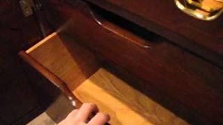 Colonial Furniture Solid Cherry Triple Dresser #5172 Inside Drawers