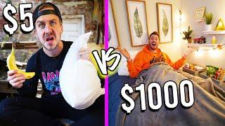 $5 VS $1,000 SLEEPOVER! *Budget Challenge*