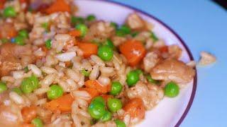 Brown Chicken Risotto