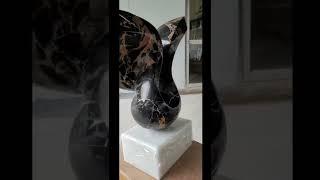 Customized modern natural black marble Crafts stone crafts