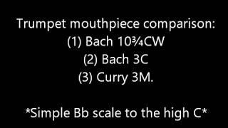 Trumpet Mouthpiece Comparison