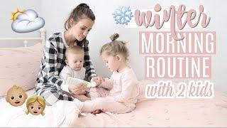 MORNING ROUTINE WITH 2 KIDS // INFANT AND TODDLER // Simply Allie