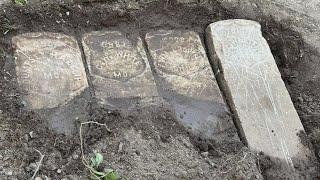 Civil War veterans' headstones discovered buried in Metro East yard