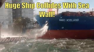 Huge Ship Collides With Sea Wall Caught On Camera! | Boating News of the Week | Broncos Guru