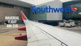 Southwest Airlines INAUGURAL SERVICE Baltimore to Syracuse | Trip Report | Albany Airspace