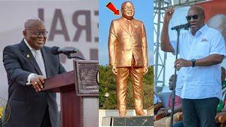 HE John Mahama mock Nana Addo over his statue