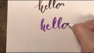 Modern Calligraphy using Nuvo Brush Script Pens