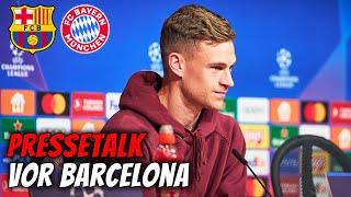 LIVE  Pressetalk vor FC Barcelona - FC Bayern mit Kimmich & Kompany | Champions League