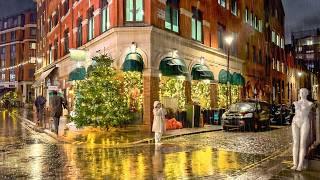 Rainy London Christmas Lights 2024  Covent Garden to Marylebone Village Walk Tour  4K HDR