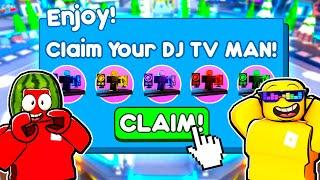 HOW TO UNLOCK The OVERPOWERED DJ TV MAN In Toilet Tower Defense