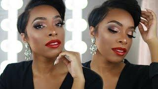 CLASSIC HOLIDAY GLAM MAKEUP TUTORIAL 2017| KYRA KNOX