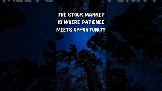 Patience and Opportunity: A Unique Perspective on the Stock Market #StockMarket #InvestingTips