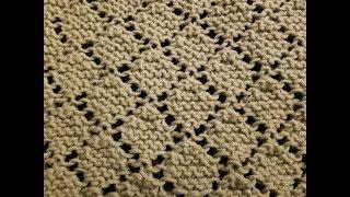The Diamond Lace Garter Stitch Knitting Tutorial!