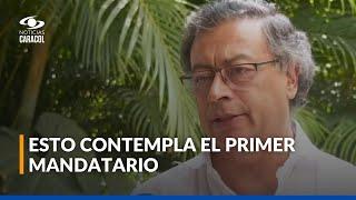 Presidente Petro habla en Noticias Caracol sobre la compra de cultivos de coca y la COP16