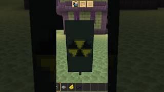 RADIOACTIVE symbol banner in MINECRAFT(2nd design) #minecraft #tutorial #chernobyl