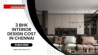 3 bhk interior design cost in Chennai | Chennai interiors list | Cookscape #interiordesigncompany