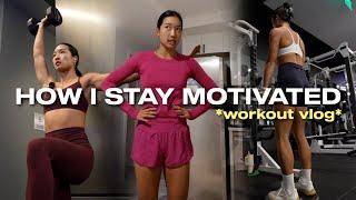 HOW I STAY MOTIVATED TO WORKOUT | My Leg Day + Upper Body Gym Routine! *vlog*